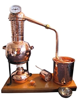 CopperGarden® Alembik Destille | 0,5 Liter Mini-Destille | Tischbrennerei